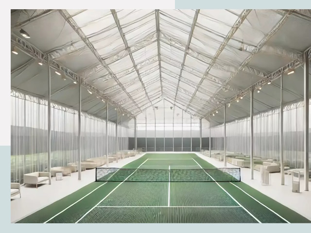 Строительство теннисных кортов в Верхней Пышме