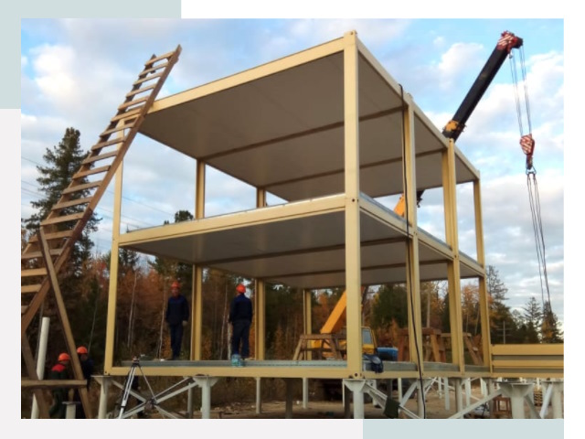 Строительство модульных здания Верхняя Пышма