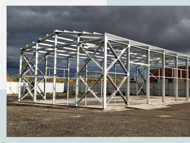 Двускатные ангары в Верхняя Пышма от 616 руб. за квадрат