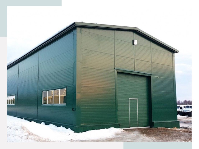 Двускатные ангары в Верхней Пышме