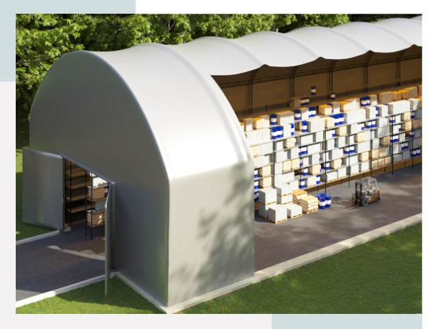 Тентовые ангары в Верхней Пышме