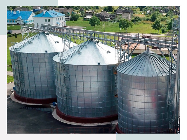 Металлические силосы в Верхней Пышме