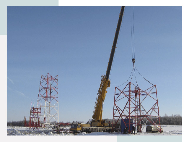 Монтаж вышек связи в Верхней Пышме